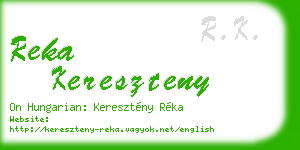 reka kereszteny business card